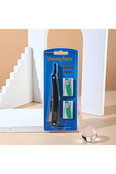 Choice1 طقم ماكينة حلاقة احترافية للرجال، شفرة مزدوجة الحواف، لون أسود وأبيض،...