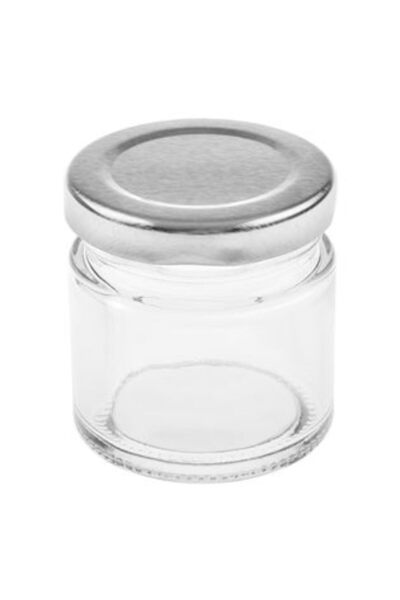 SHOPIENS Glass Jar with Metal Lid 55 ml