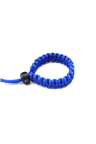 Generic Curea de mana Albastra impletita ajustabila pentru Binoclu DSLR