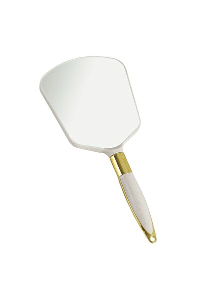 Choice beige Vintage Handheld Makeup Mirror High-definition Vanity Mirror wit...