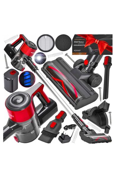 Kraft Aspirator vertical fara sac, 25.2 V, 2500 mAh,