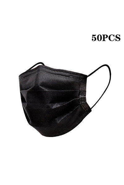 Choice 50 قطعة من أقنعة الوجه ثلاثية الطبقات المصنوعة من القماش المنفوخ القاب...