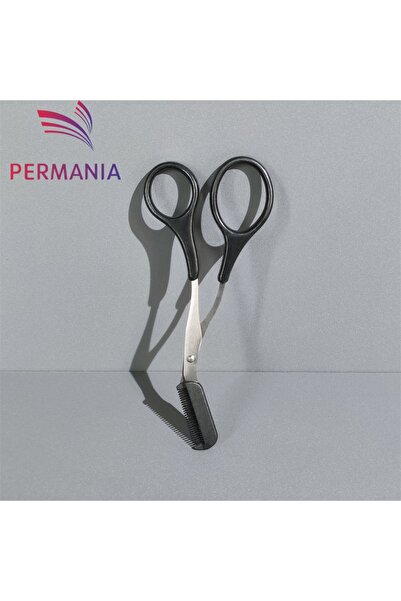 Choice Black Eyebrow Trimmer Scissor With Comb Female Male Eyebrow Eyelash Sc...
