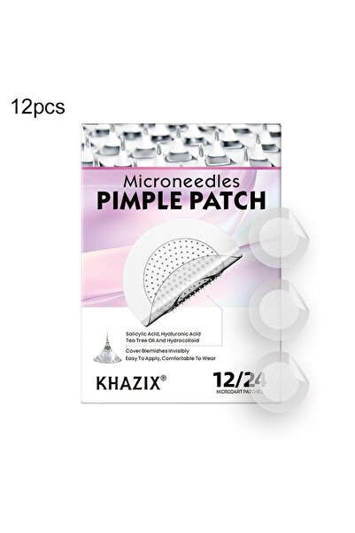 Choice أرجواني - 12 قطعة/24 قطعة لاصقة دقيقة لعلاج حب الشباب، مصنوعة من مادة ...