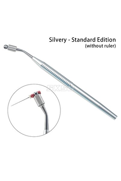 Choice حامل مبرد أسنان فضي بمقبض لعلاج جذور الأسنان، مبرد قناة الجذر، تشغيل م...