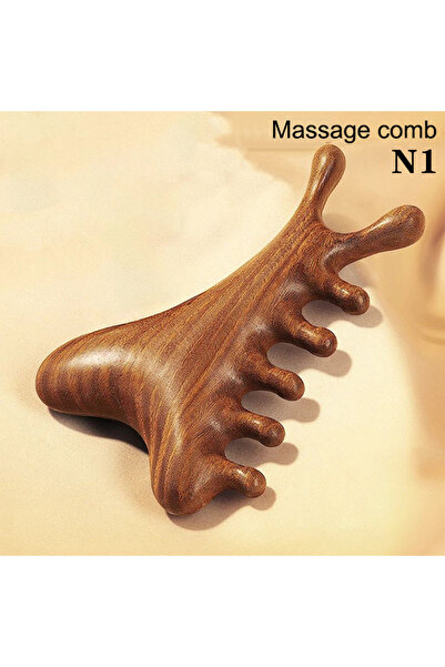 Choice N1 Multifunctional Meridian Wooden Massage Head Health Comb Guasha Poi...