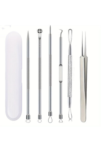 Choice 6Pcs Ultra-Precise Acne And Blackhead Removal Tool Set pro Pimple Twee...
