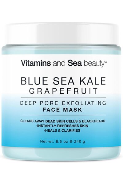 Vitamins and Sea beauty قناع تنظيف عميق ومقشر للوجه مع الجريب فروت