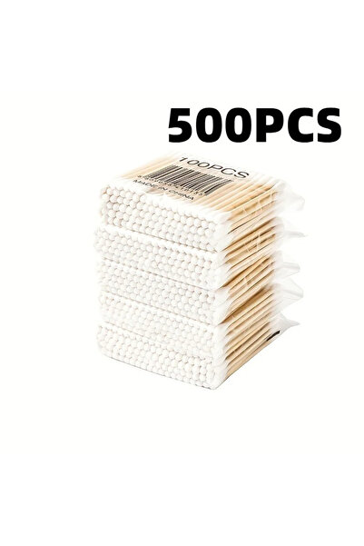 Choice1 ٥٠٠ قطعة، ٣٠٠/٥٠٠ قطعة، أعواد قطنية مزدوجة الرأس، متعددة الاستخدامات،...