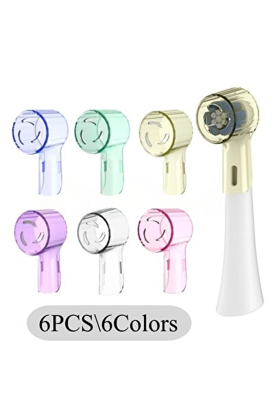 Choice 6 قطع - 6 ألوان، أغطية فرشاة أسنان مقاومة للغبار من 2 إلى 8 قطع، متواف...