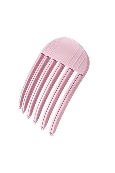 Choice مشبك تجعيد الشعر الوردي ذو 6 أسنان، نصف قطعة، لتثبيت جذور الشعر بدون ح...