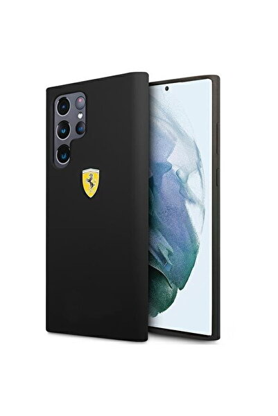 Ferrari Husă rigidă FESSIHCS22LBK S22 Ultra S908 neagră/neagră On Track Silicon