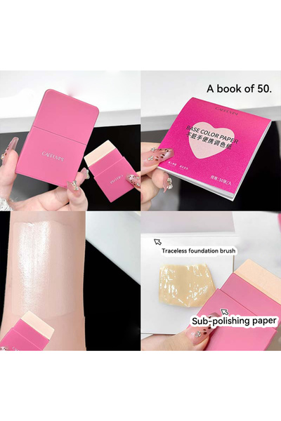 Choice 1 Portable silicone foundation brush + color paper, light and thin bas...