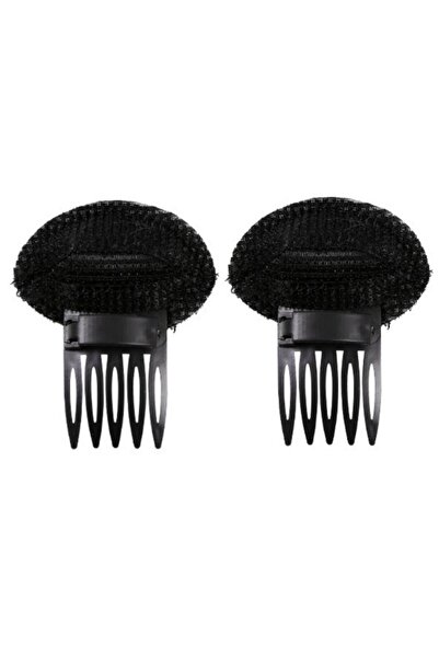 Choice مشابك شعر إسفنجية سوداء من قطعتين، ناعمة الملمس، لزيادة كثافة الشعر بش...