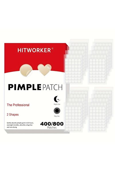 Choice 800pcs 400/800pcs HITWORKER lloid Acne Patches, 2 Sizes, Day & Night U...