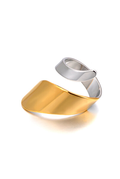 Choice R25050G JeeMango Minimalist Geometric Stainless Steel Adjustable Rings...