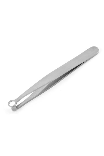 Choice 1pc-clip Stainless Steel Nose Hair Clip Round Head Ring Hand Press Bea...
