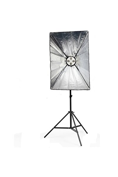 Generic Kit lumina continua foto video lampa cu 4 becuri+ softbox 60X90cm + s...