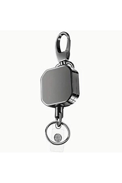 Choice square C Heavy Duty Retractable Metal Wire Keychain Pull Badge Reel ID...