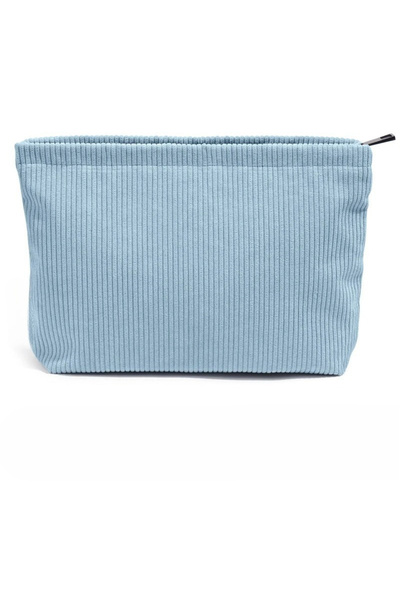 Choice حقيبة مستحضرات تجميل زرقاء مخملية للسفر، حقيبة تخزين مكياج محمولة، حقي...