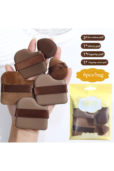 Choice مجموعة إسفنجات البودرة، مجموعة من 6 قطع لإسفنجات البودرة الرطبة والجاف...