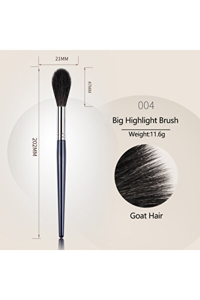 Choice Highlight brush 1pc Pro Goat hair Blush Big Soft Highlight Makeup brus...