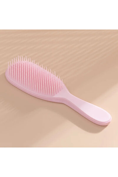 Choice مشط تدليك فروة الرأس الوردي، فرشاة شعر مضادة للكهرباء الساكنة، لا تسبب...