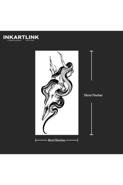 Choice ملصق وشم مؤقت على شكل ثعبان 714-0818L، وشم سحري مقاوم للماء، يدوم حتى ...