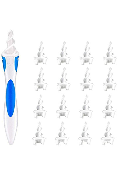 Choice Blue Ear Cleaner Ear Wax Remover Tool Soft Silicone 16 Replacement Tip...