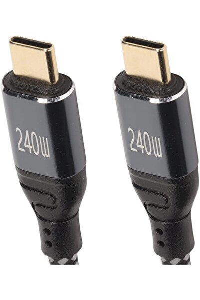 The Bros كابل شحن سريع USB-C إلى USB-C من إيروركس، بقدرة 240 واط و5 أمبير، مص...