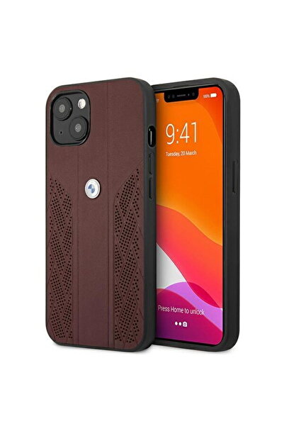 BMW Etui BMHCP13SRSPPR iPhone 13 mini 5,4" czerwony/red hardcase Leather Curv...
