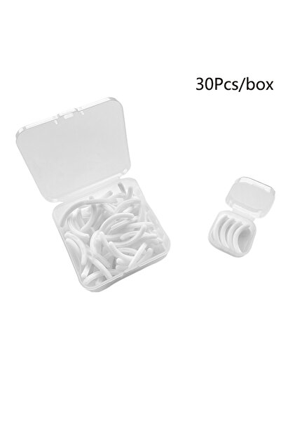 Choice علبة بيضاء تحتوي على 30 قطعة من وسادات إعادة تعبئة ملونة لأداة تجعيد ا...