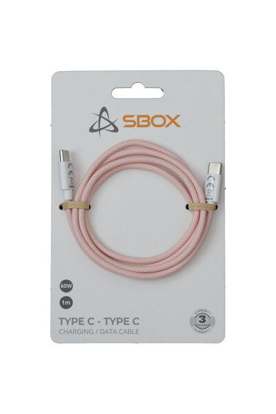 SBOX Type C - Type C M/M 1m pink TYPEC-1-P