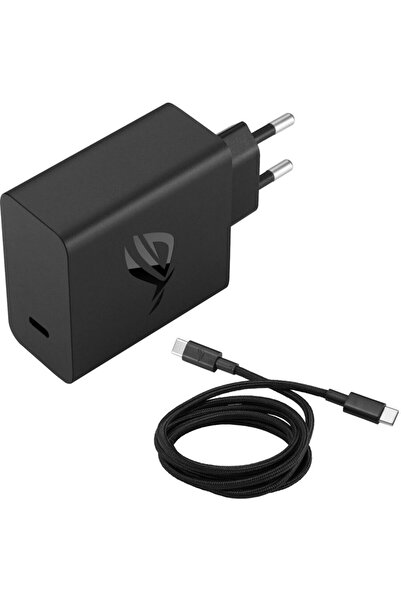 ASUS AC65-01, 65W, cablu USB Type-C detasabil, incarcare rapida, Negru