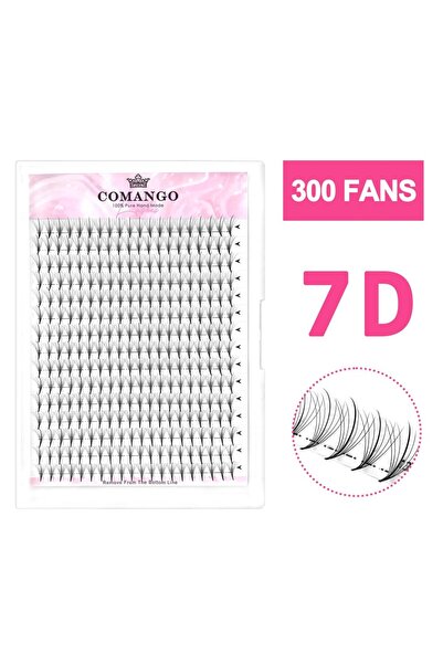 Choice4 10 مم C 7D 0.07 (300 مروحة) وصلات رموش CoMango 7D Wispy Premade Fans ...