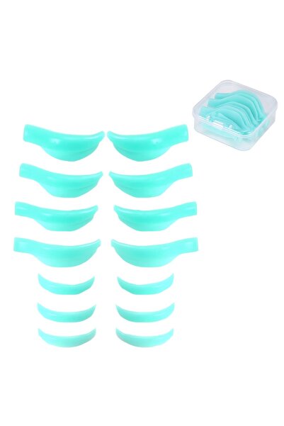 Choice1 7 أزواج من علب رموش السيليكون بالجملة، 7 أزواج من وسادات تجعيد الرموش...