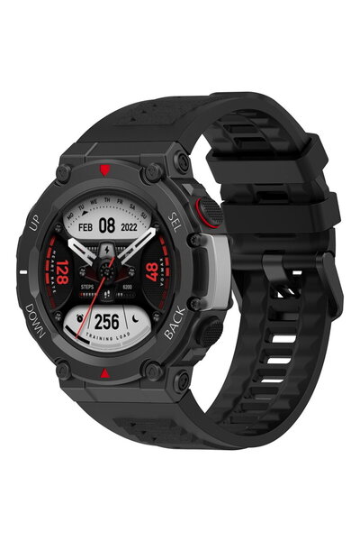 Techsuit Curea pentru Amazfit T-Rex 2 / 2 Ocean Blue - Watchband (W067) - Black