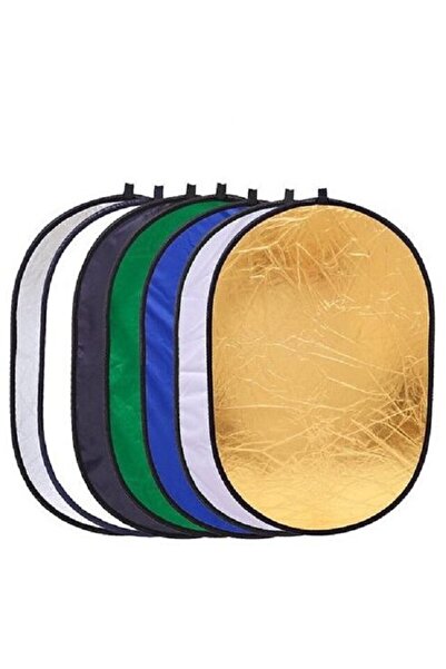 Generic Οβάλ Blenda 7in1 χρυσό ασημί διάχυση λευκό μαύρο μπλε πράσινο 60x90εκ.