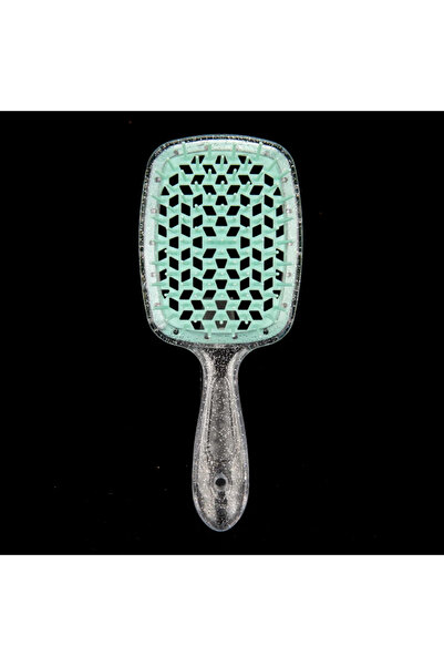 Choice Flash Silver Green 1pcs Detangling Hair Brush Scalp Massage Combs Wide...