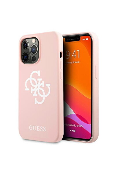 Guess GUHCP13LLS4GWPI iPhone 13 Pro / 13 6.1" pink/pink hard case Silico...