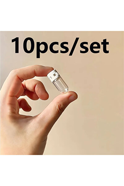 Choice عبوة زجاجية شفافة سعة 2 مل، 10 قطع، مانعة للتسرب، مناسبة للسفر، لمزيل ...