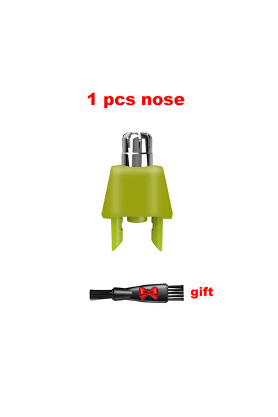 Choice قطعة واحدة من رؤوس بديلة خضراء لماكينة تشذيب شعر الأنف من فيليبس ون بل...