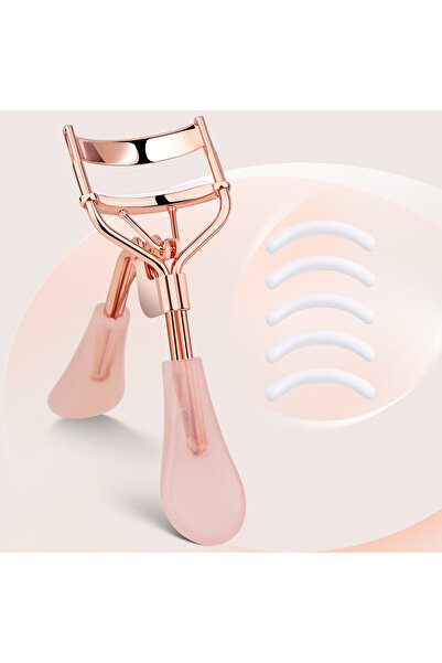 Choice 6 قطع من مشابك الرموش بمقبض بودرة الرحلان الكهربائي + 5 شرائط مطاطية ب...