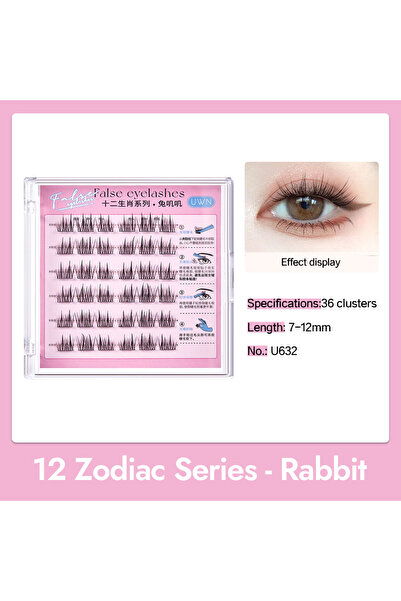 Choice3 U632 سلسلة الأبراج 12، رموش صناعية بدون غراء، 0.05 مم، مقسمة، منحنية ...