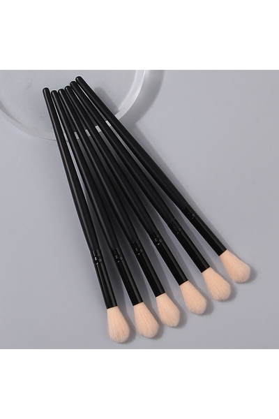 Choice black 6PCS Black Wooden Handle Makeup Brush Set-Multi-Use Blush/Flame-...