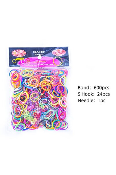 Choice Mix 600pcs Loom Bands Kit Bracelet Making Kit for Kids Elastic Weaving...