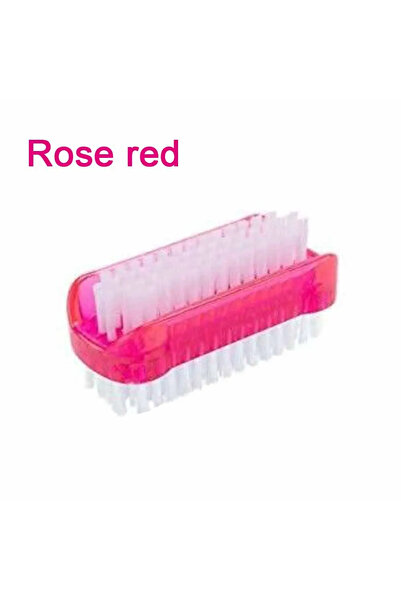 Choice فرشاة تنظيف غبار ومسحوق الأظافر، لون وردي، قطعة واحدة، ذات وجهين، لتنظ...