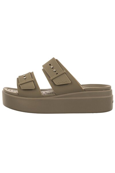 Crocs Brooklyn Beige Low Wedge Sandals by for Women