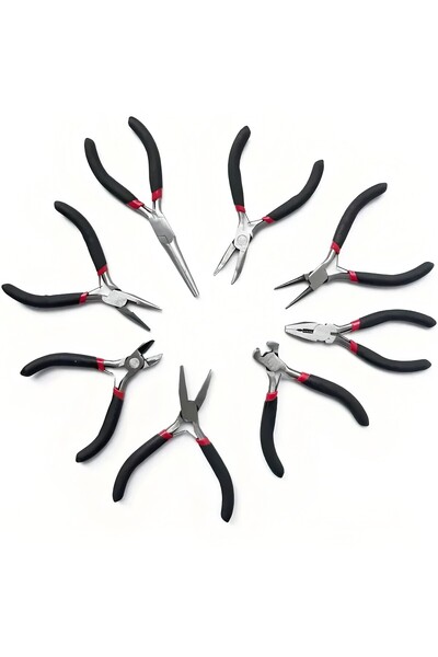 Choice BLACK 8Pcs Mini Jewelry Making Pliers, Earrings Making Tools, Wire Cut...