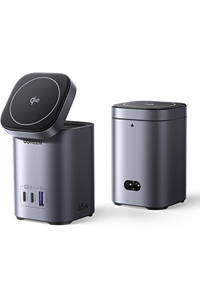 Ugreen X555 GaN 4in1 2x USB-C MagSafe 3A 65W Gri